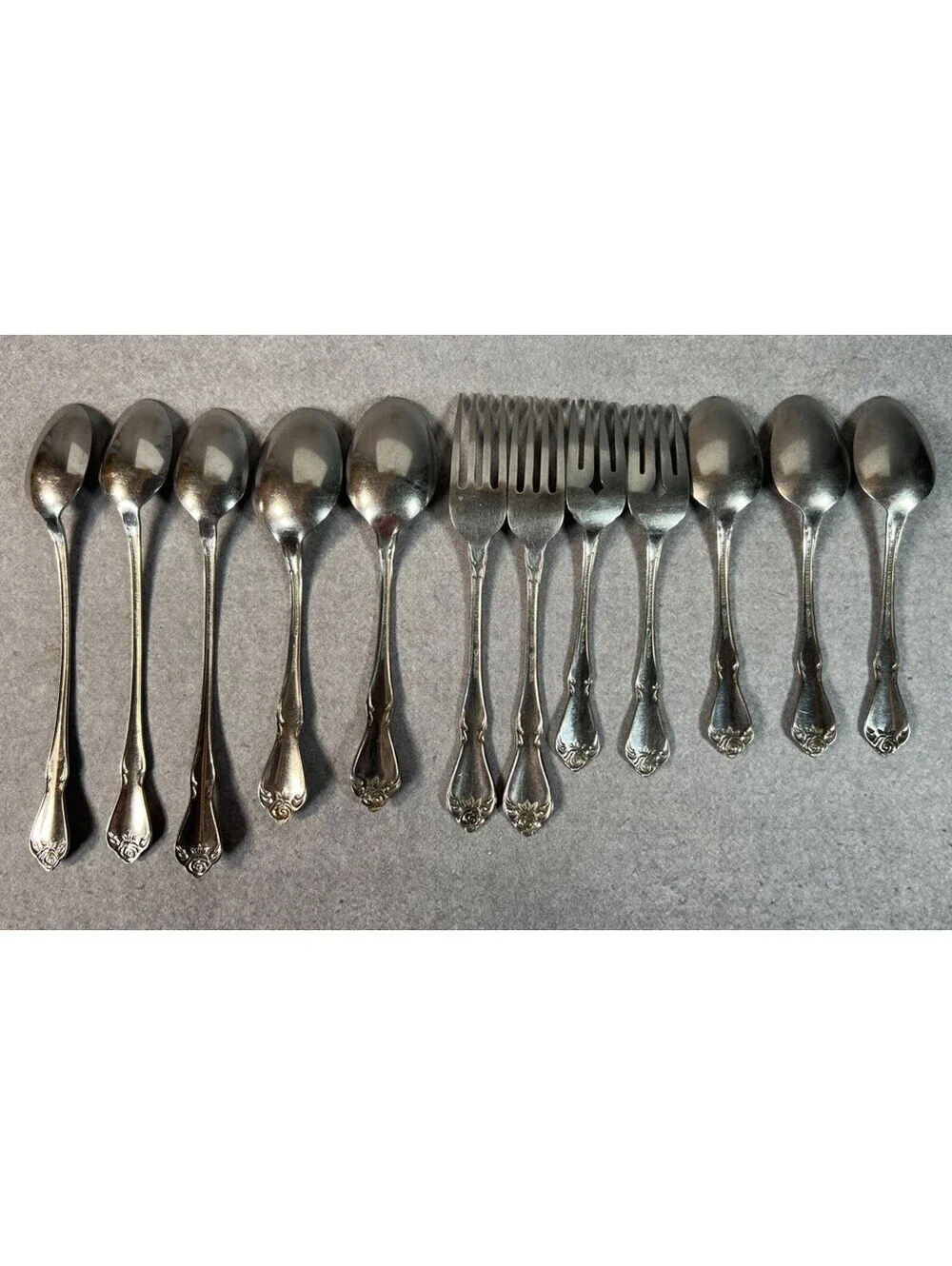 Oneida True Rose Mixed Spoons & Forks